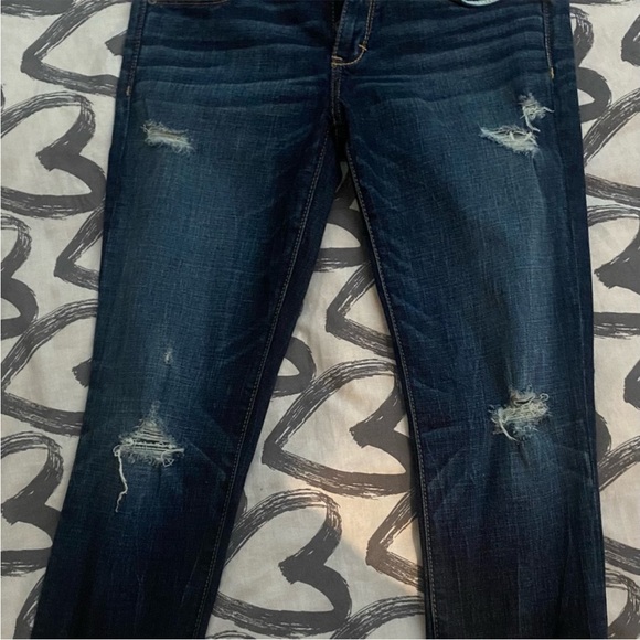 BNWT Abercrombie & Fitch dark wash skinny stretch jeans size 28. - Picture 3 of 4